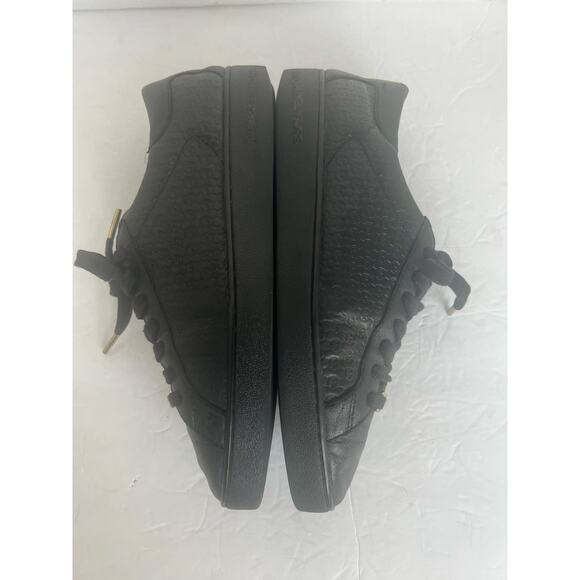 Michael Michael Kors Colby Black Leather Low Top Lace Up Sneakers 10M - Picture 6 of 12